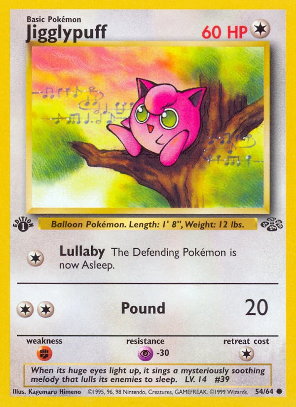 Jigglypuff - Jungle - 54 - Unlimited - card