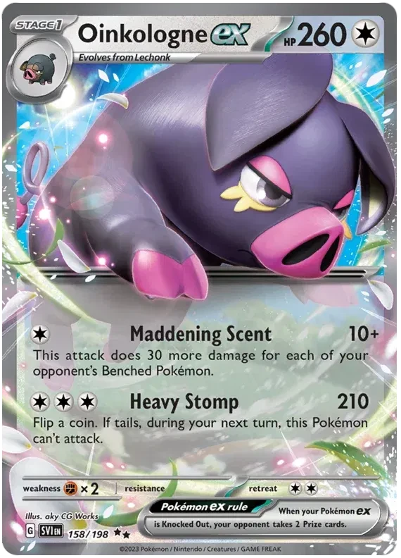 Oinkologne ex - Scarlet & Violet Base Set - 158/198 - Holofoil - card