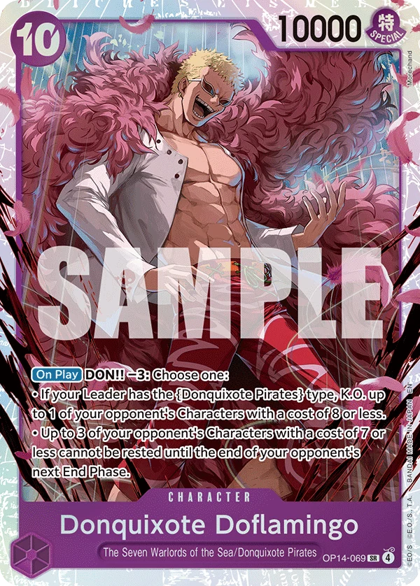 Donquixote Doflamingo - OP14-069 - The Azure Sea's Seven - Foil - card