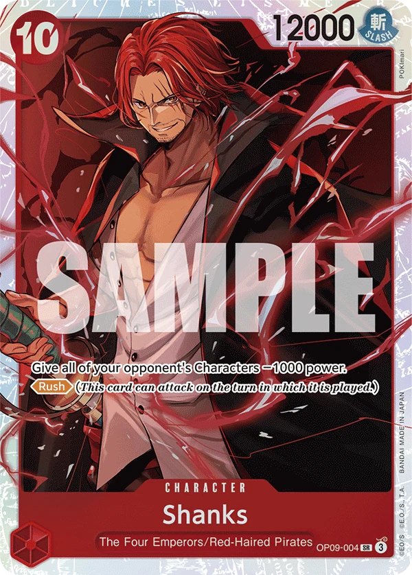 Shanks (004) - Emperors in the New World - OP09-004 - Foil - card