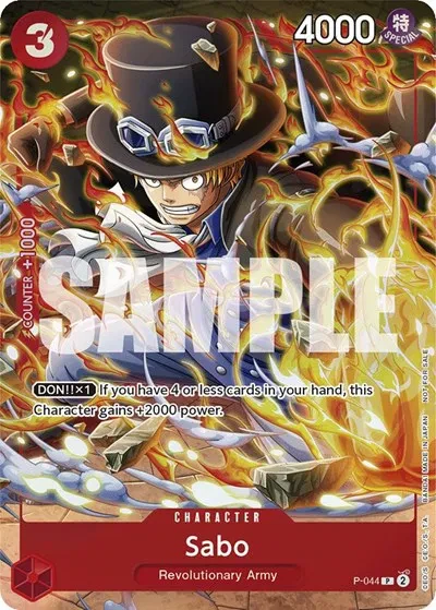Sabo (Event Pack Vol. 4) - One Piece Promotion Cards - P-044 - Foil - card