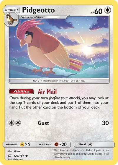 Pidgeotto - Team Up - 123 - card