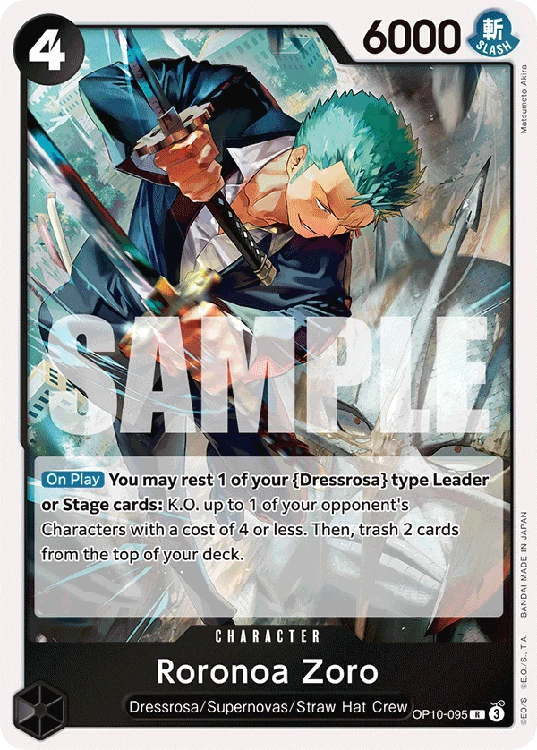 Roronoa Zoro (095) - Royal Blood - OP10-095 - Foil - card