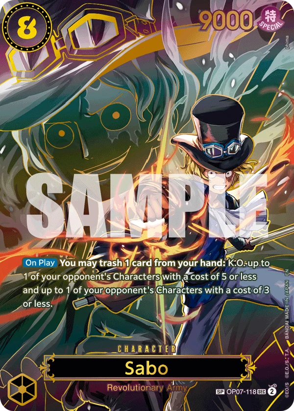 Sabo - OP07-118 (SP) - Carrying On His Will - Foil - card