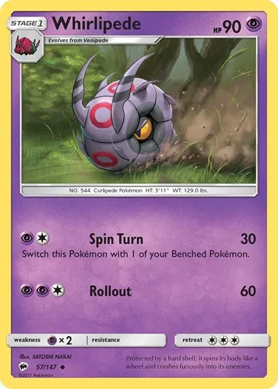 Whirlipede - Burning Shadows - 57/147 - card