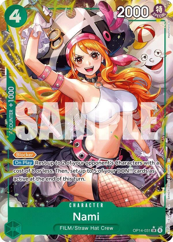 Nami (Alternate Art) - The Azure Sea's Seven - OP14-031 - Foil - card