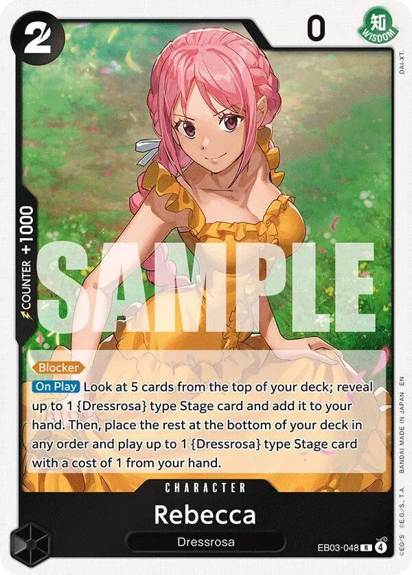 Rebecca - Extra Booster: One Piece Heroine's Edition - EB03-048 - Foil - card