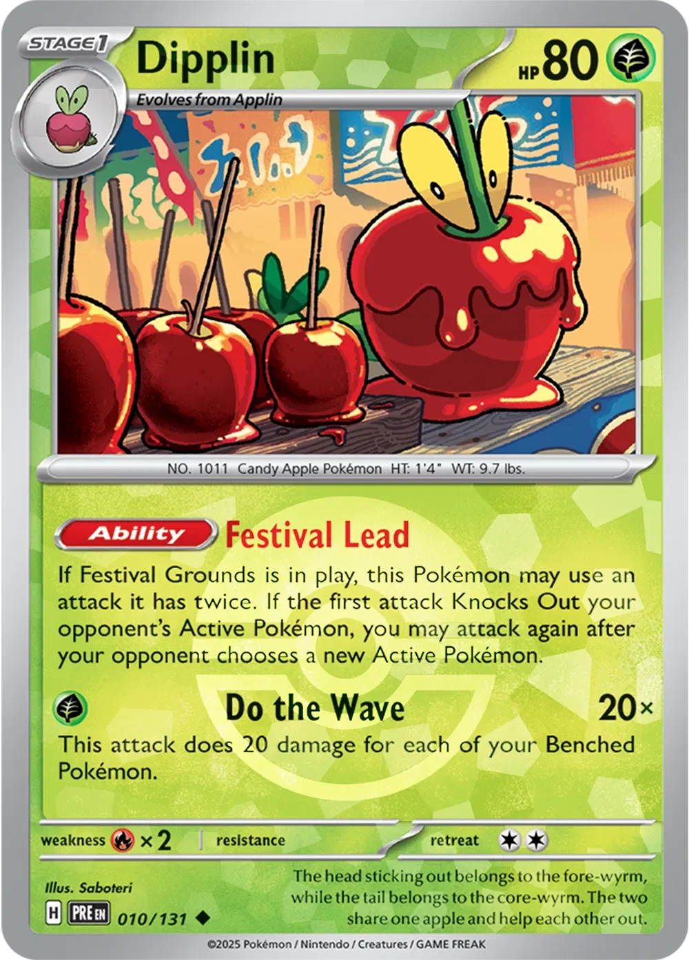 Dipplin (Poke Ball Pattern) - Prismatic Evolutions - 010/131 - Holofoil - card