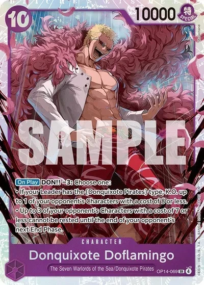 Donquixote Doflamingo - OP14-069 - The Azure Sea's Seven - Foil - card