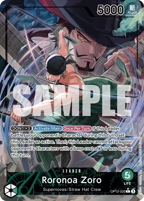 Roronoa Zoro (020) (Alternate Art) - Legacy of the Master - OP12-020 - Foil - card