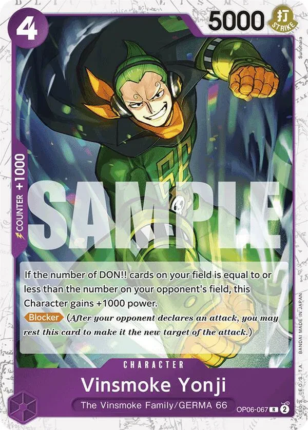 Vinsmoke Yonji (OP06-067) (Jolly Roger Foil) - Premium Booster - Foil - card