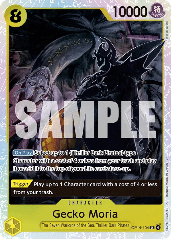 Gecko Moria - OP14-104 - The Azure Sea's Seven - Foil - card