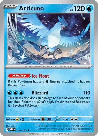 Articuno - SV: 151 - 144/165 - Holofoil - card