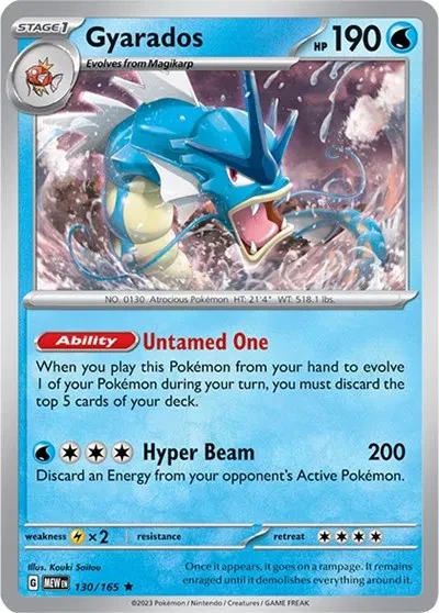 Gyarados - SV: 151 - 130/165 - Holofoil - card