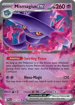 Mismagius ex - Phantasmal Flames - 036/094 - Holofoil - card