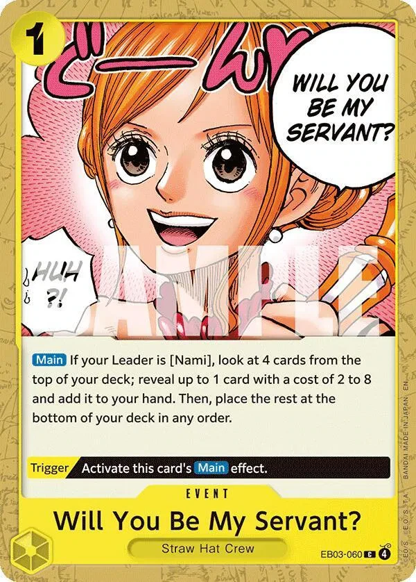 Will You Be My Servant? - Extra Booster: One Piece Heroine's Edition - EB03-060 - card