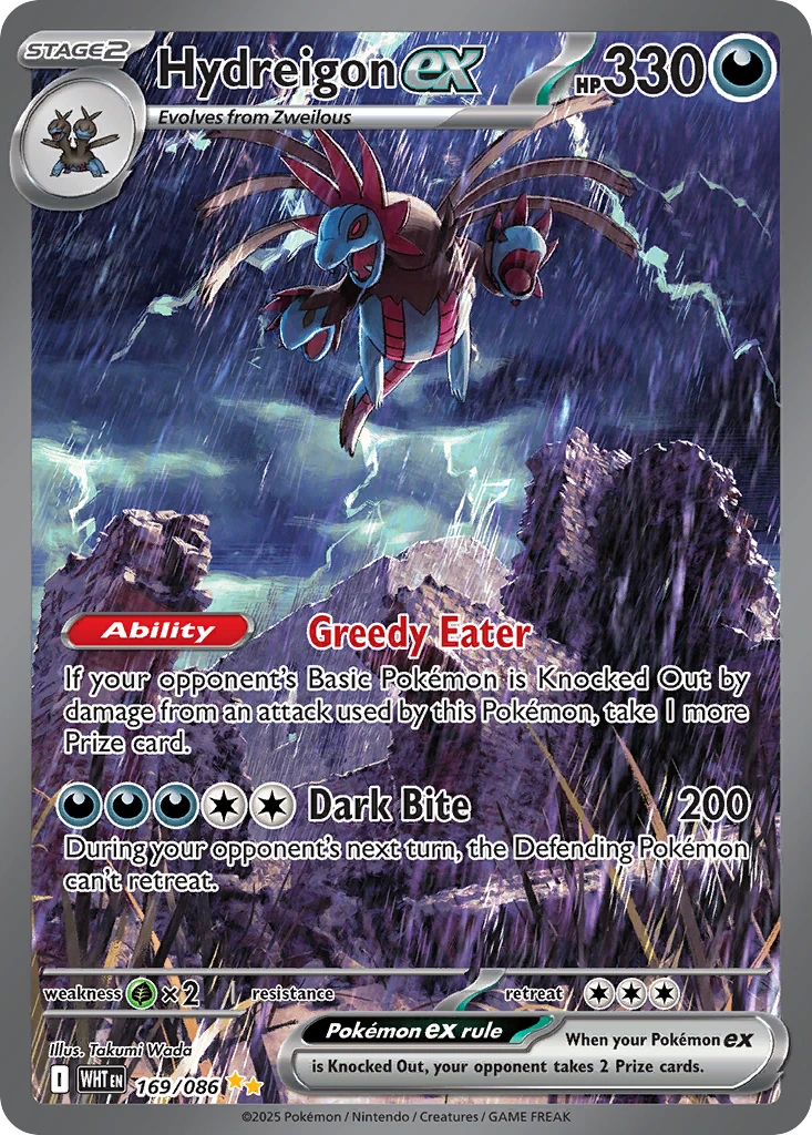 Hydreigon ex - White Flare - 169/086 - Holofoil - card