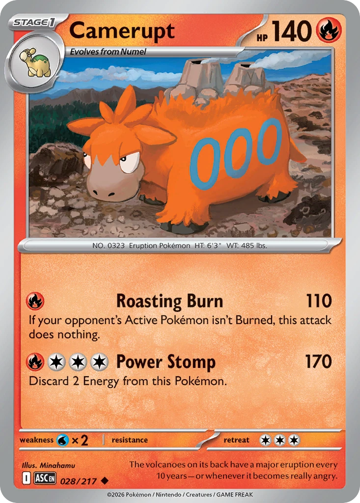 Camerupt - Ascended Heroes - 028/217 - card