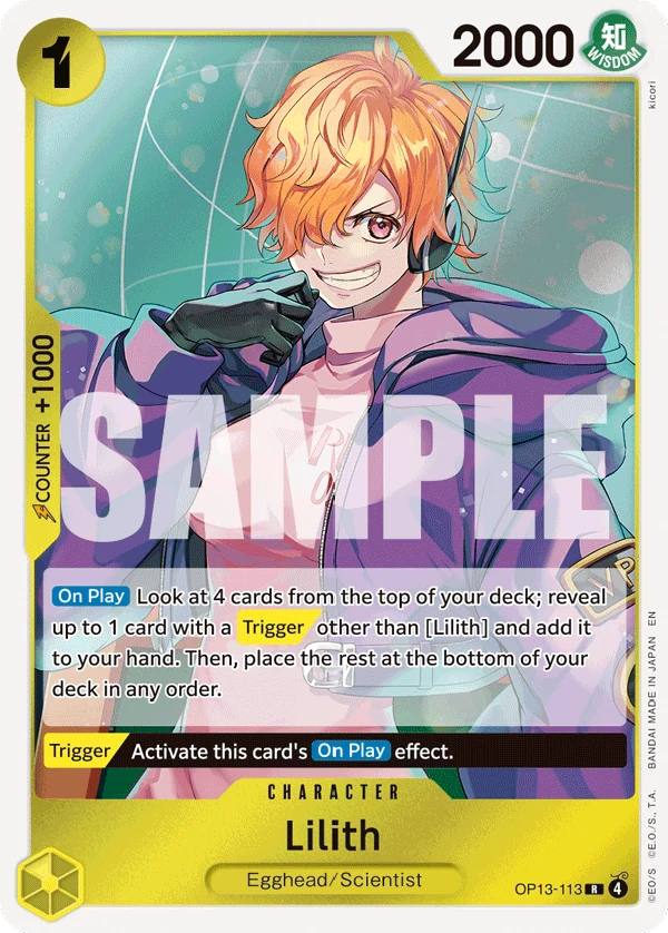 Lilith - Carrying On His Will - OP13-113 - Foil - card