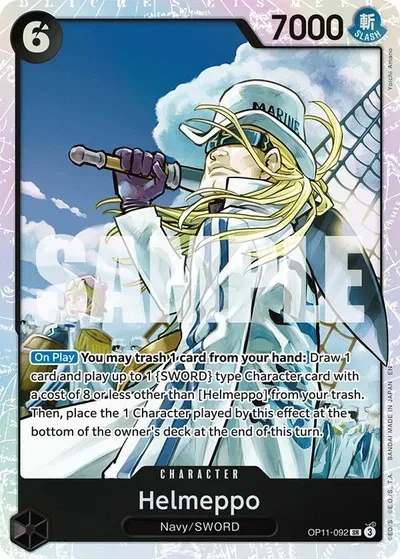 Helmeppo - A Fist of Divine Speed - OP11-092 - Foil - card
