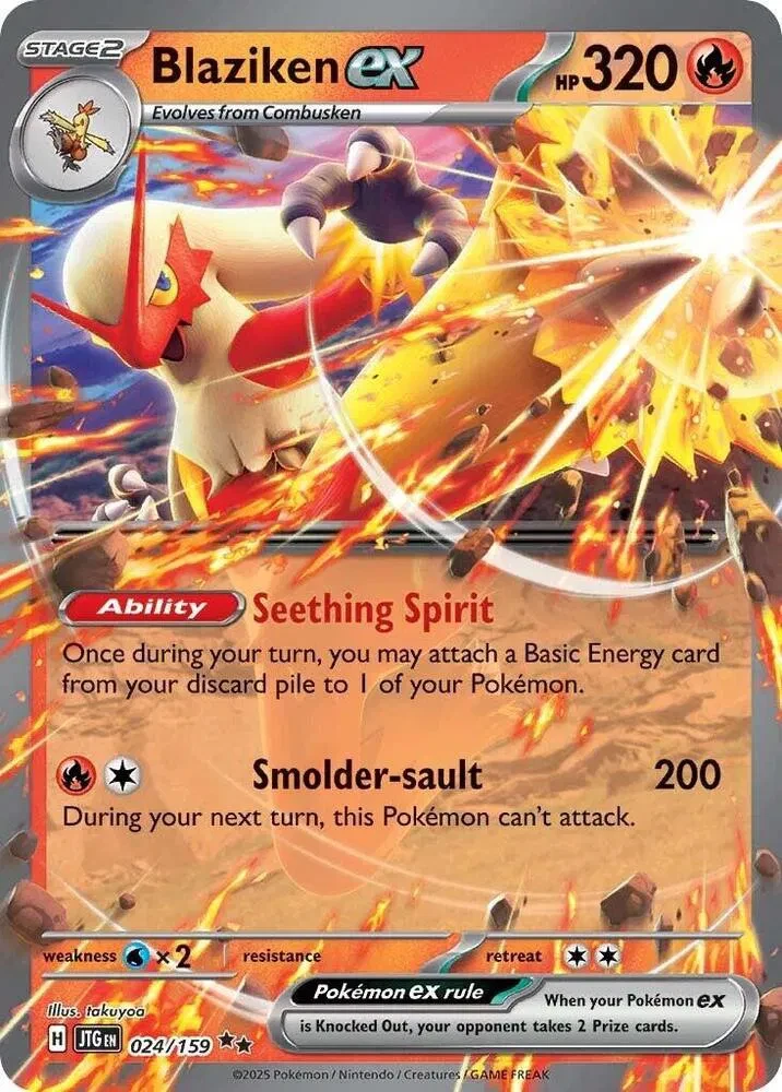 Blaziken ex - Journey Together - 024/159 - Holofoil - card