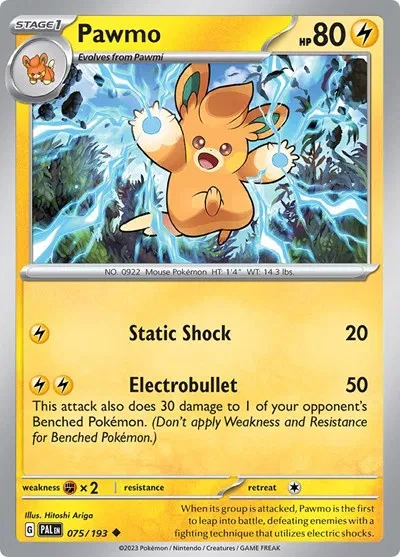 Pawmo - Paldea Evolved - 075/193 - card