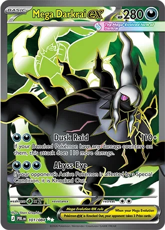 Mega Darkrai ex - Pitch Black - 101/084 - Holofoil - card