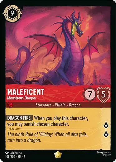 Maleficent - Monstrous Dragon - Fabled - 108/204 - card