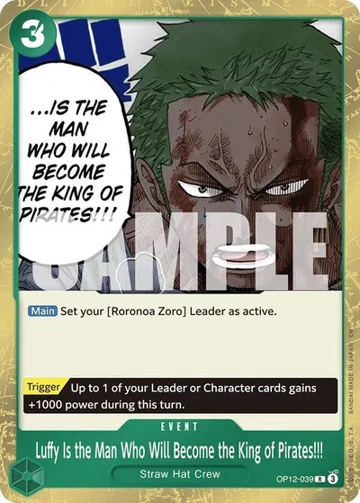 Luffy Is the Man Who Will Become the King of Pirates!!! - Legacy of the Master - OP12-039 - Foil - card
