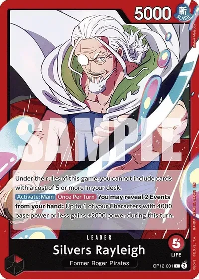 Silvers Rayleigh - Legacy of the Master - OP12-001 - card
