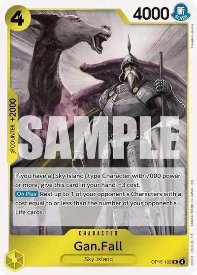 Gan.Fall - Adventure on Kami's Island - OP15-102 - Foil - card