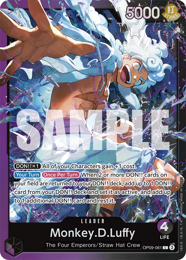 Monkey.D.Luffy (OP09-061) - Starter Deck 26: PURPLE/BLACK Monkey.D.Luffy - Foil - card