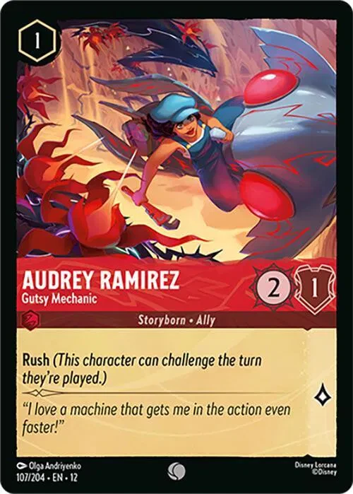 Audrey Ramirez - Gutsy Mechanic - Wilds Unknown - 107/204 - Cold Foil - card