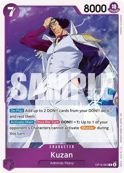 Kuzan - The Time of Battle - OP16-063 - Foil - card