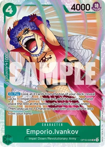 Emporio.Ivankov (026) - The Time of Battle - OP16-026 - Foil - card