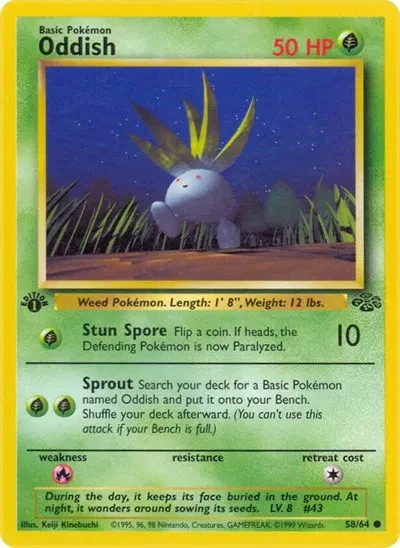 Oddish - Jungle - 58 - Unlimited - card