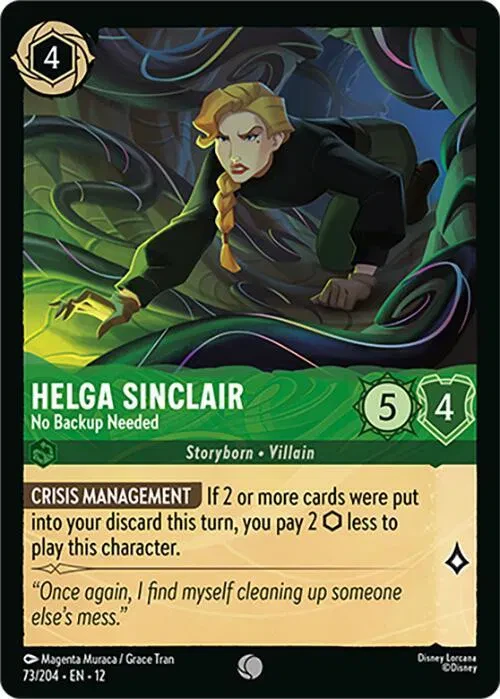 Helga Sinclair - No Backup Needed - Wilds Unknown - 73/204 - Cold Foil - card