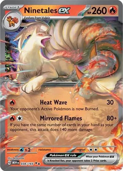 Ninetales ex - SV: 151 - 038/165 - Holofoil - card