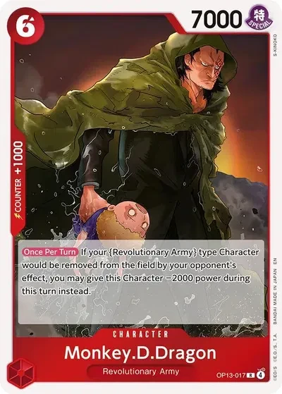 Monkey.D.Dragon - Carrying On His Will - OP13-017 - Foil - card
