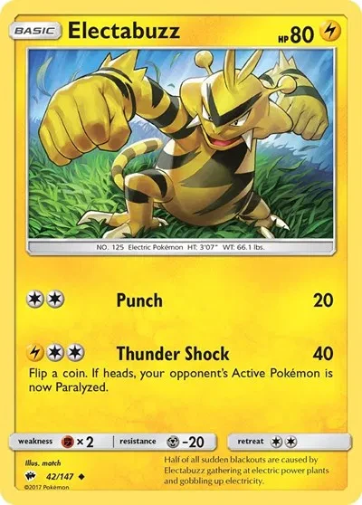 Electabuzz - Burning Shadows - 42/147 - card