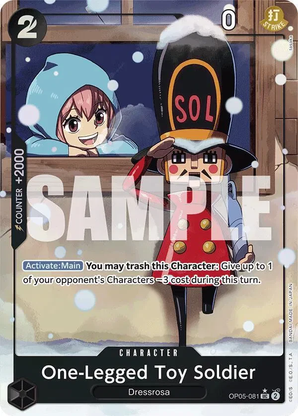 One-Legged Toy Soldier (Alternate Art) - Premium Booster - OP05-081 - Foil - card