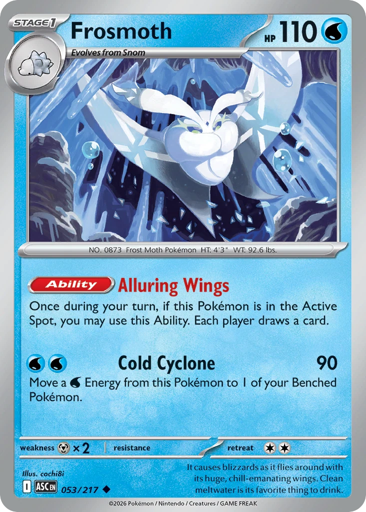 Frosmoth (Friend Ball) - Ascended Heroes - 053/217 - Reverse Holofoil - card