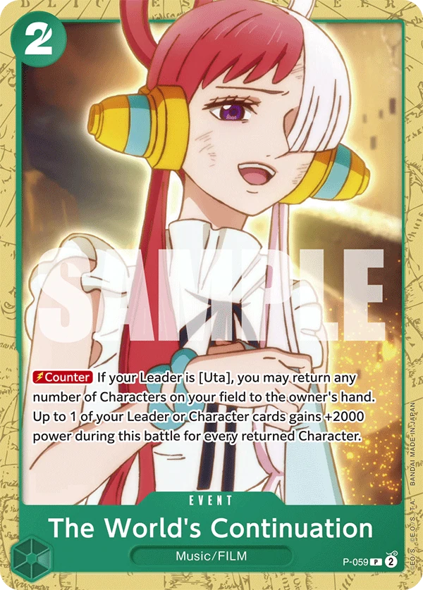 The World's Continuation - Starter Deck 16: GREEN Uta - P-059 - card