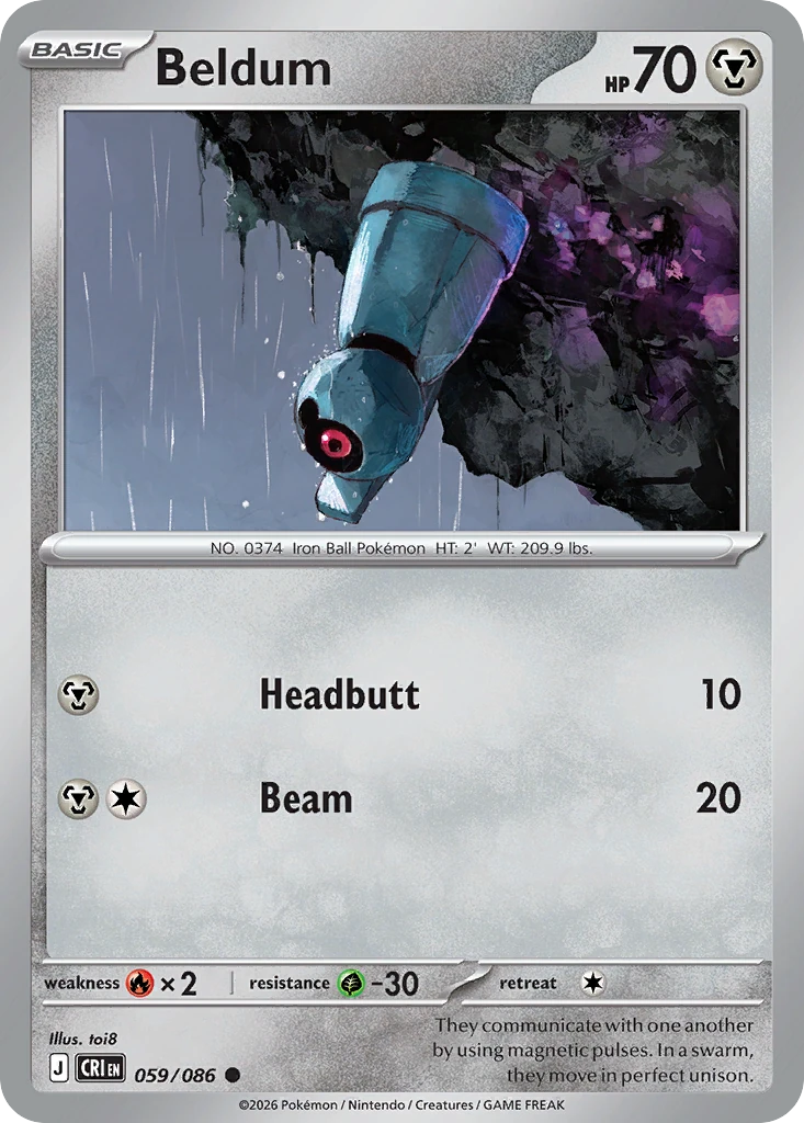 Beldum - Chaos Rising - 059/086 - card