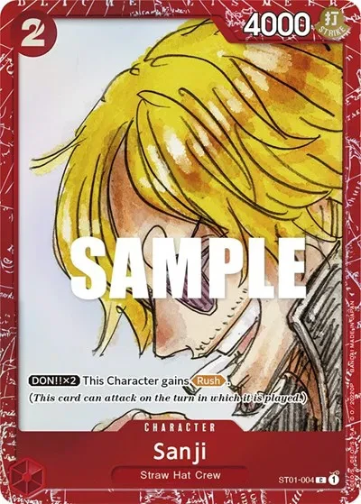 Sanji (Premium Card Collection -ONE PIECE FILM RED Edition-) - One Piece Promotion Cards - ST01-004 - Foil - card
