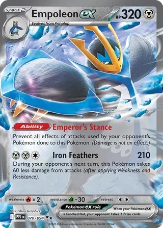 Empoleon ex - Phantasmal Flames - 070/094 - Holofoil - card