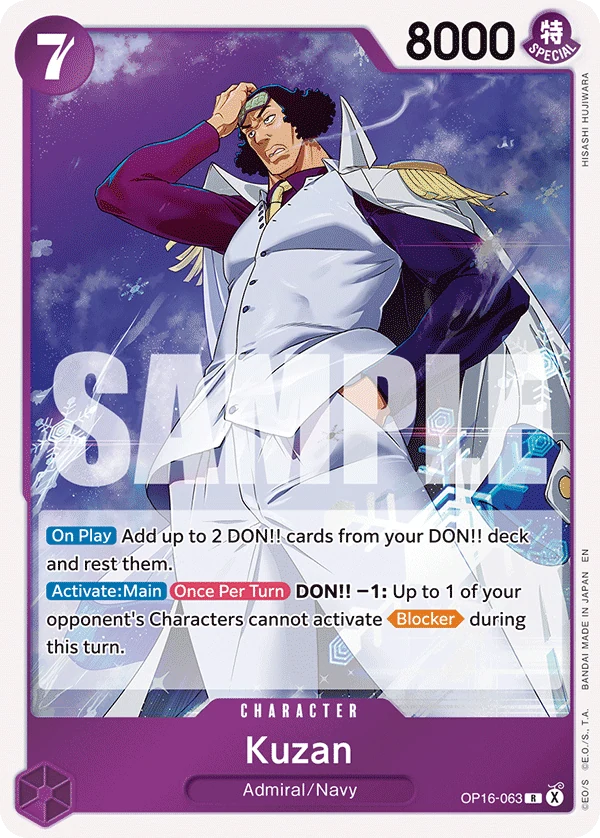 Kuzan - The Time of Battle - OP16-063 - Foil - card
