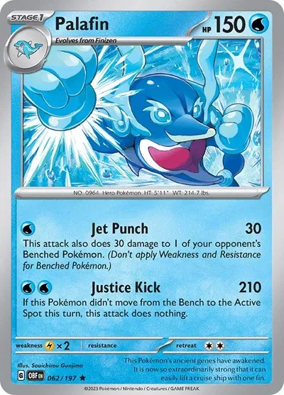 Palafin - Obsidian Flames - 062/197 - Holofoil - card