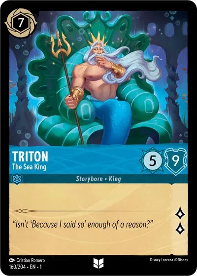 Triton - The Sea King - The First Chapter - 160/204 - Cold Foil - card