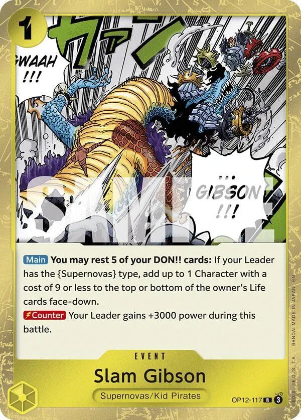 Slam Gibson - Legacy of the Master - OP12-117 - Foil - card